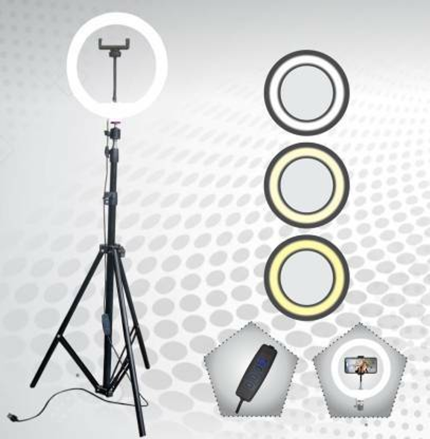 Image of ZOPHORUS Ring Light with 7Ft Tripod Stand Combo for Insta /YouTube Reels Flash