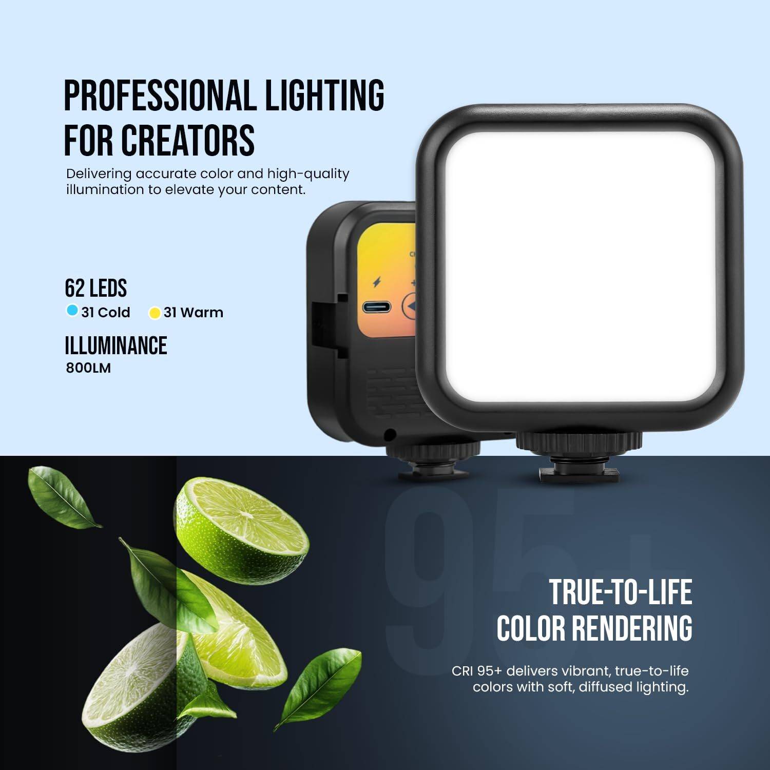 MAK Mini Fill Lights for Phone, Laptop, Video - Image 4