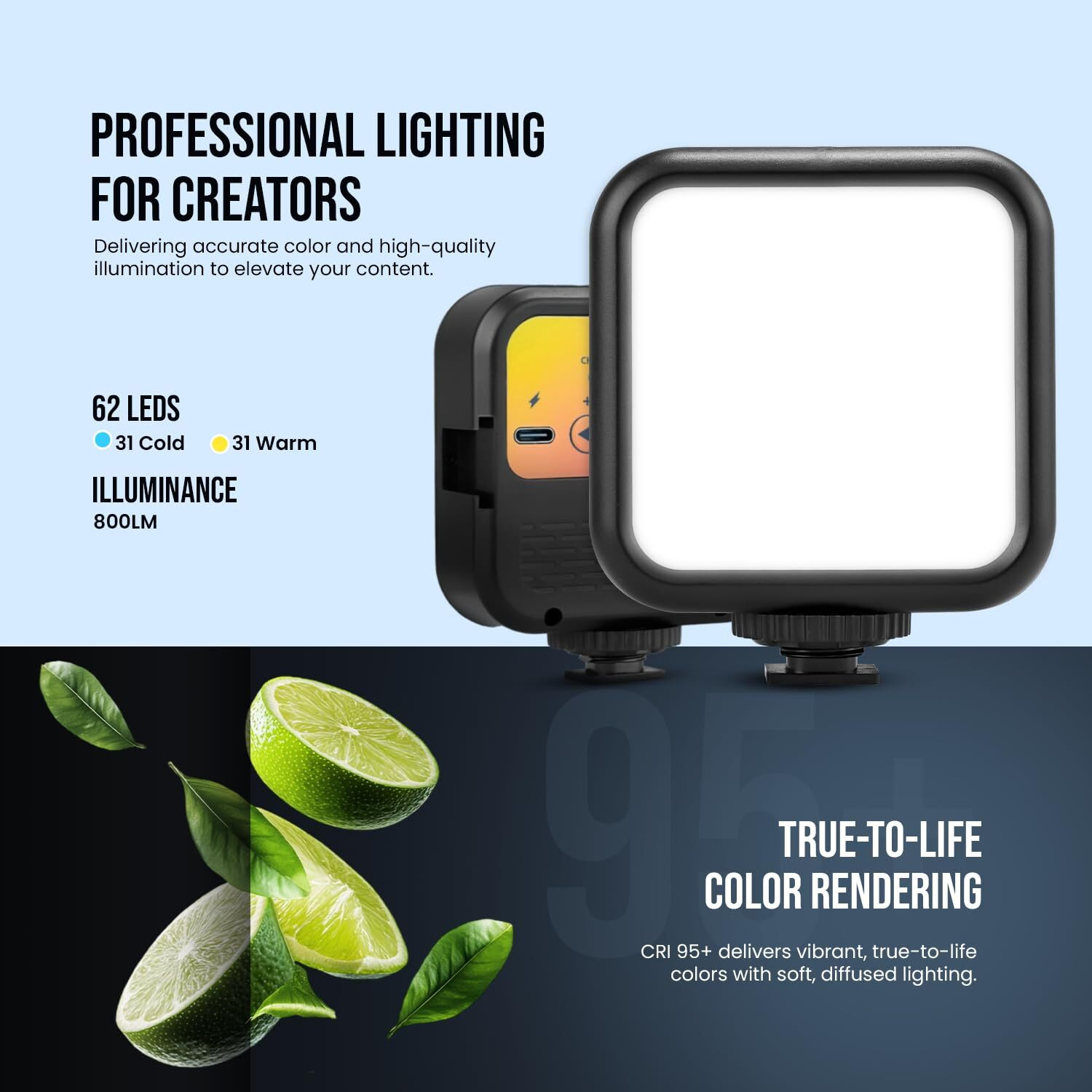 Image of MAK Mini Fill Lights for Cell Phone , Laptop,Reels Selfie Video Conference Flash Flash