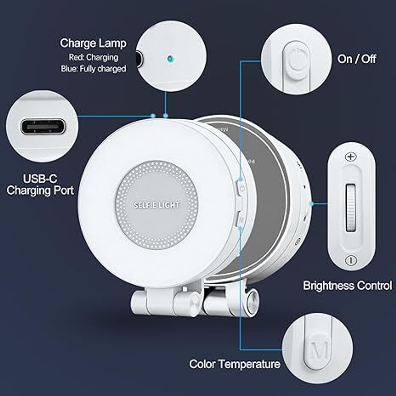 Image of Bonsly Magnetic Selfie Light Ring Flash
