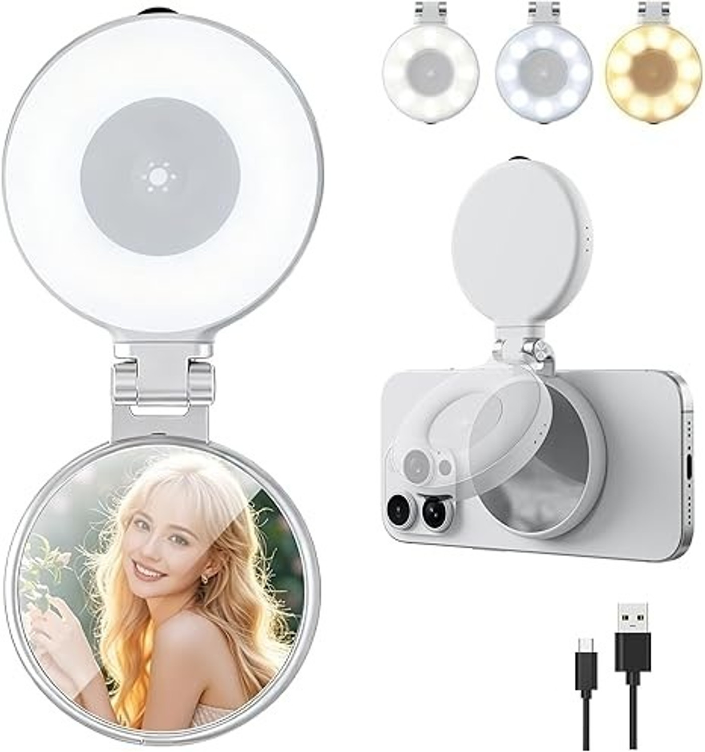 Image of Bonsly Magnetic Selfie Light Ring Flash