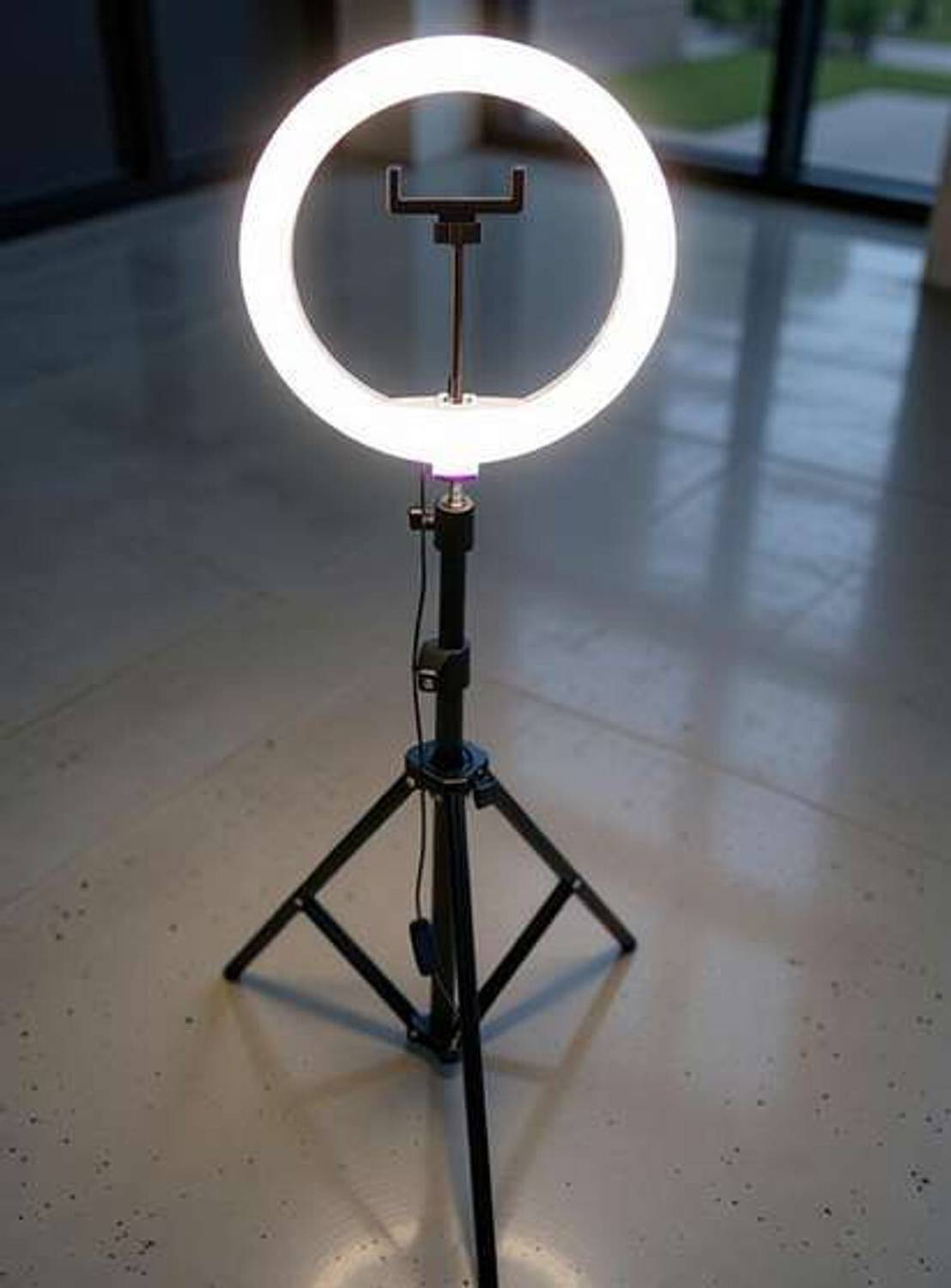 TRYFLY Big 7 Tripod Stand with 10 Inch LED Ring Light - Image 2