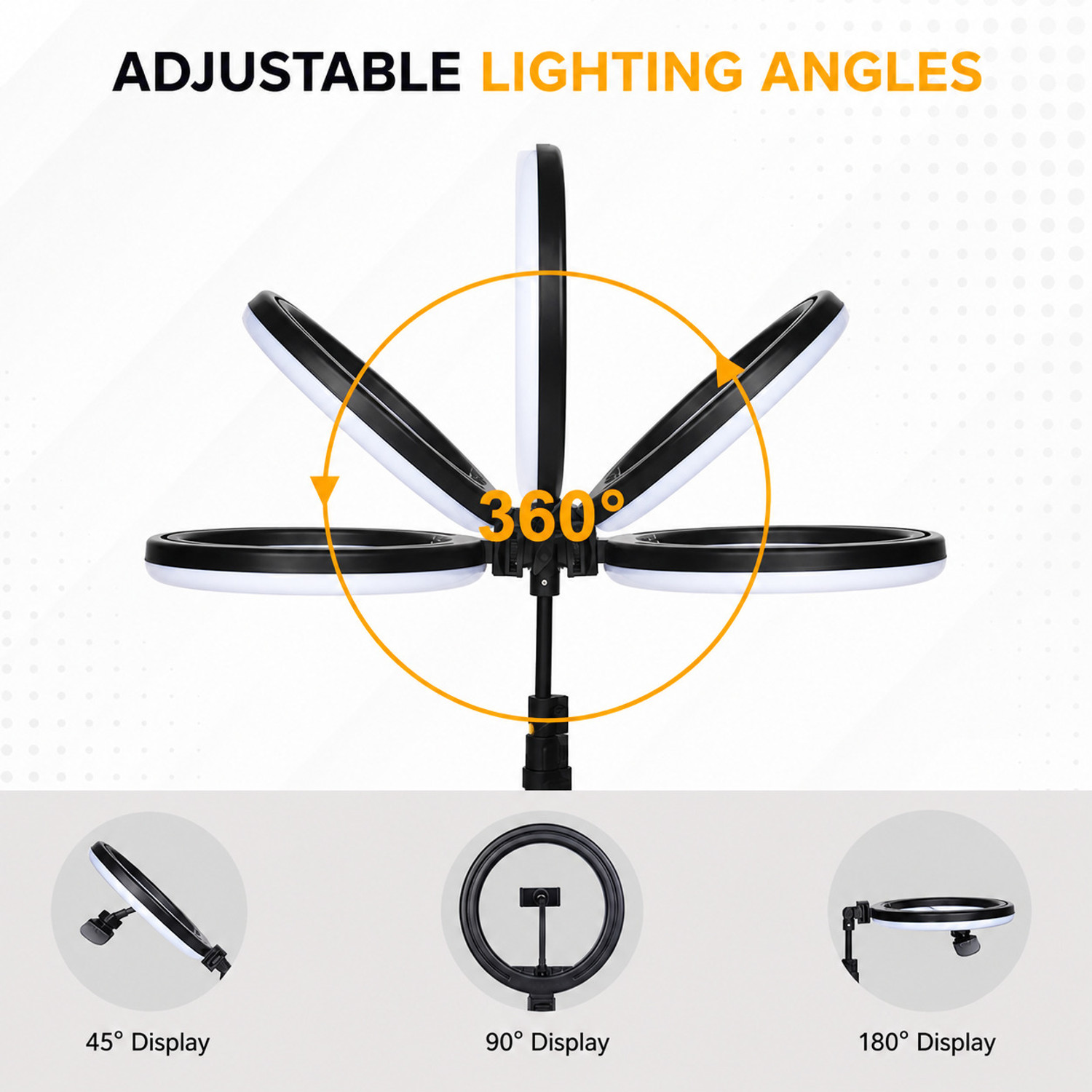 Image of Todayshine 12 Inch LED Ring Light with 7 Feet Stand for Mobile photography makeup Ring Flash