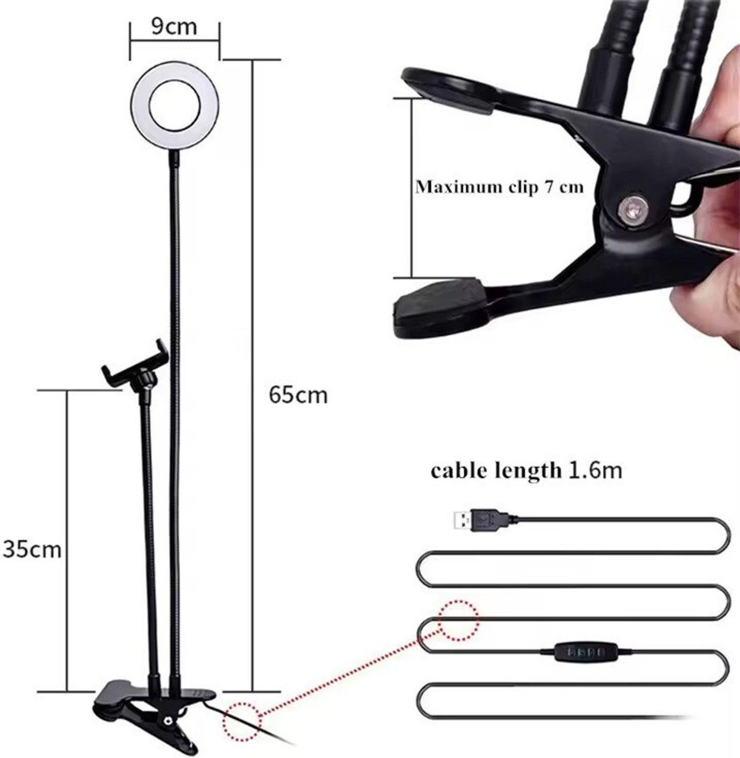 Image of PICPRO Professional Live Stream LED Light Ring Flash
