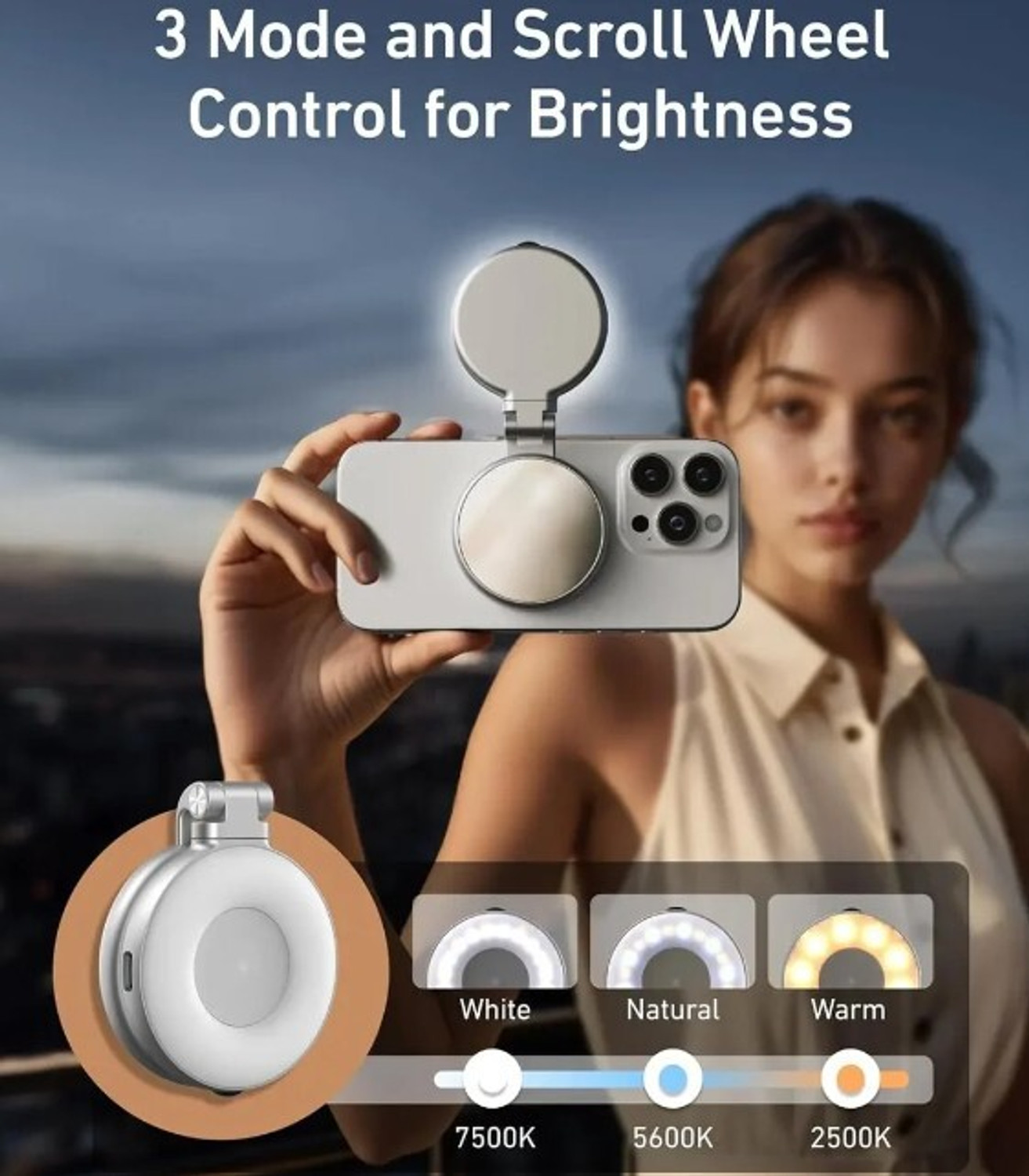 Image of Bonsly Magnetic Selfie Light Ring Flash