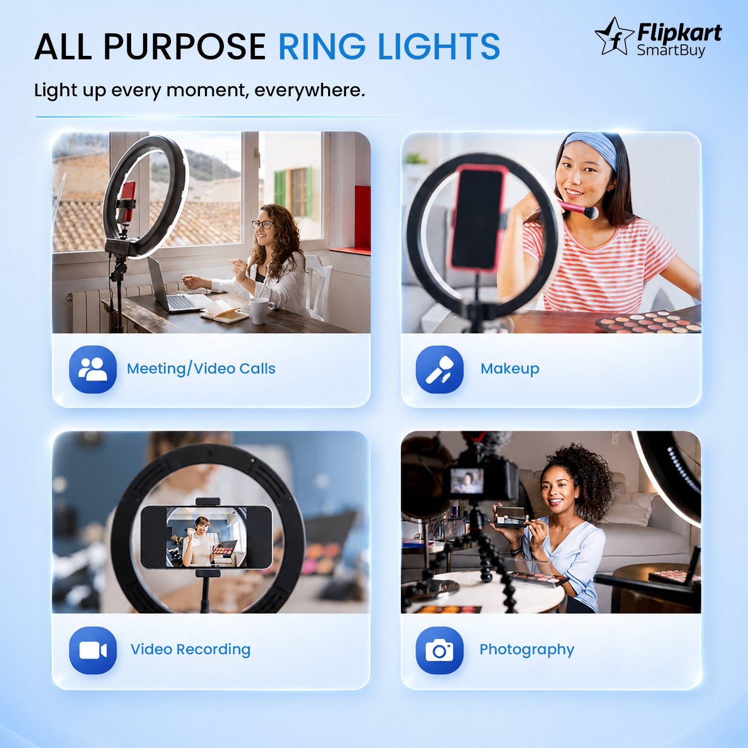 Flipkart SmartBuy RGB LED Ring Light with Mobile Holder - Image 3
