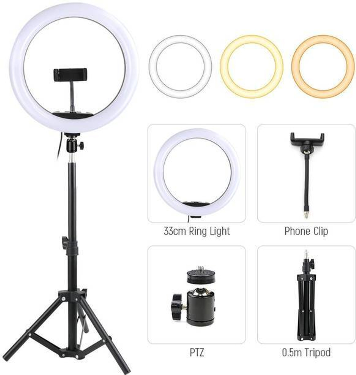 Image of VIJYIONCS Ring Light 10 inch with 7ft Tripod Stand for video,Reels Studio J98 Ring Flash Ring Flash