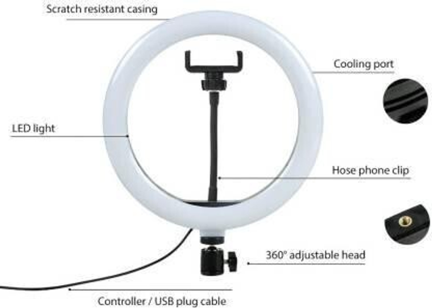 Image of Easz 10 Inch New Big Selfie Ring Light For Photo and Video Making Ring Flash