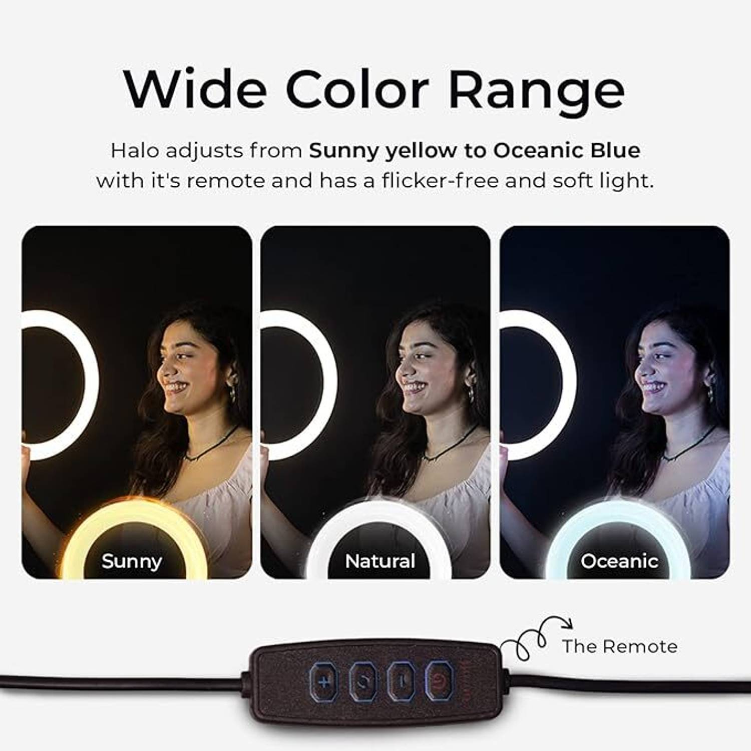 Kreo Halo 12 Inch Ring Light With Tripod, 3 Modes, Pack of 3 - Image 3