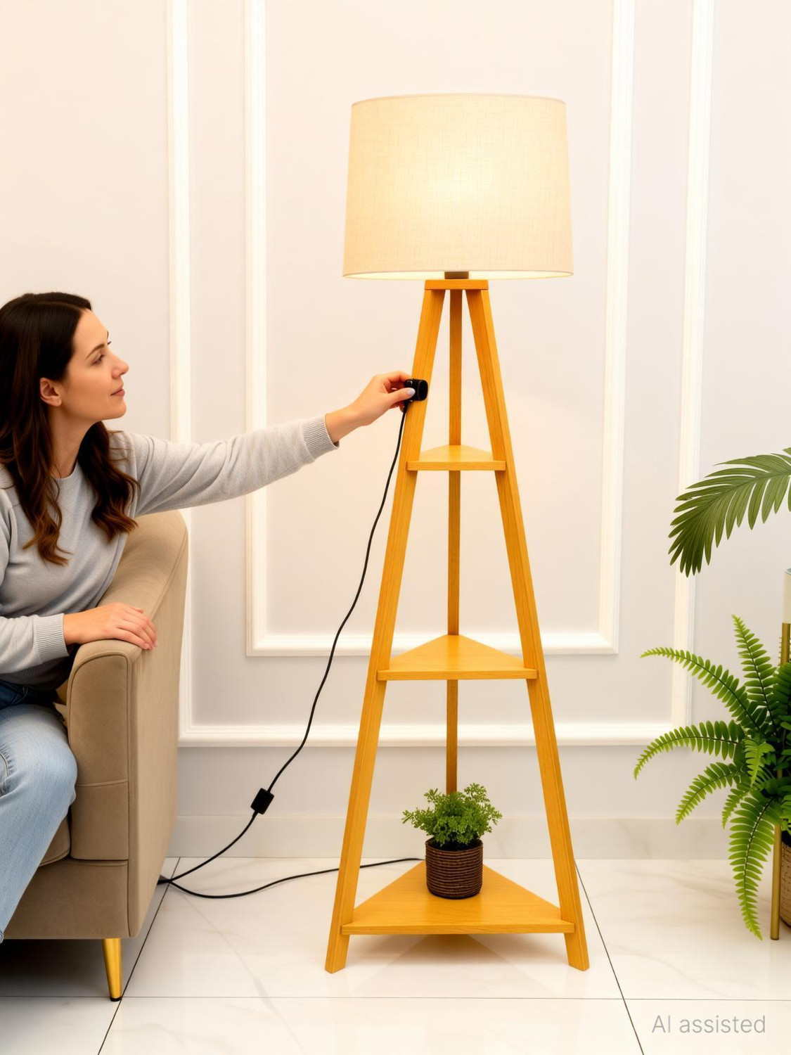 Image of R Handicraft Tripod Floor lamp