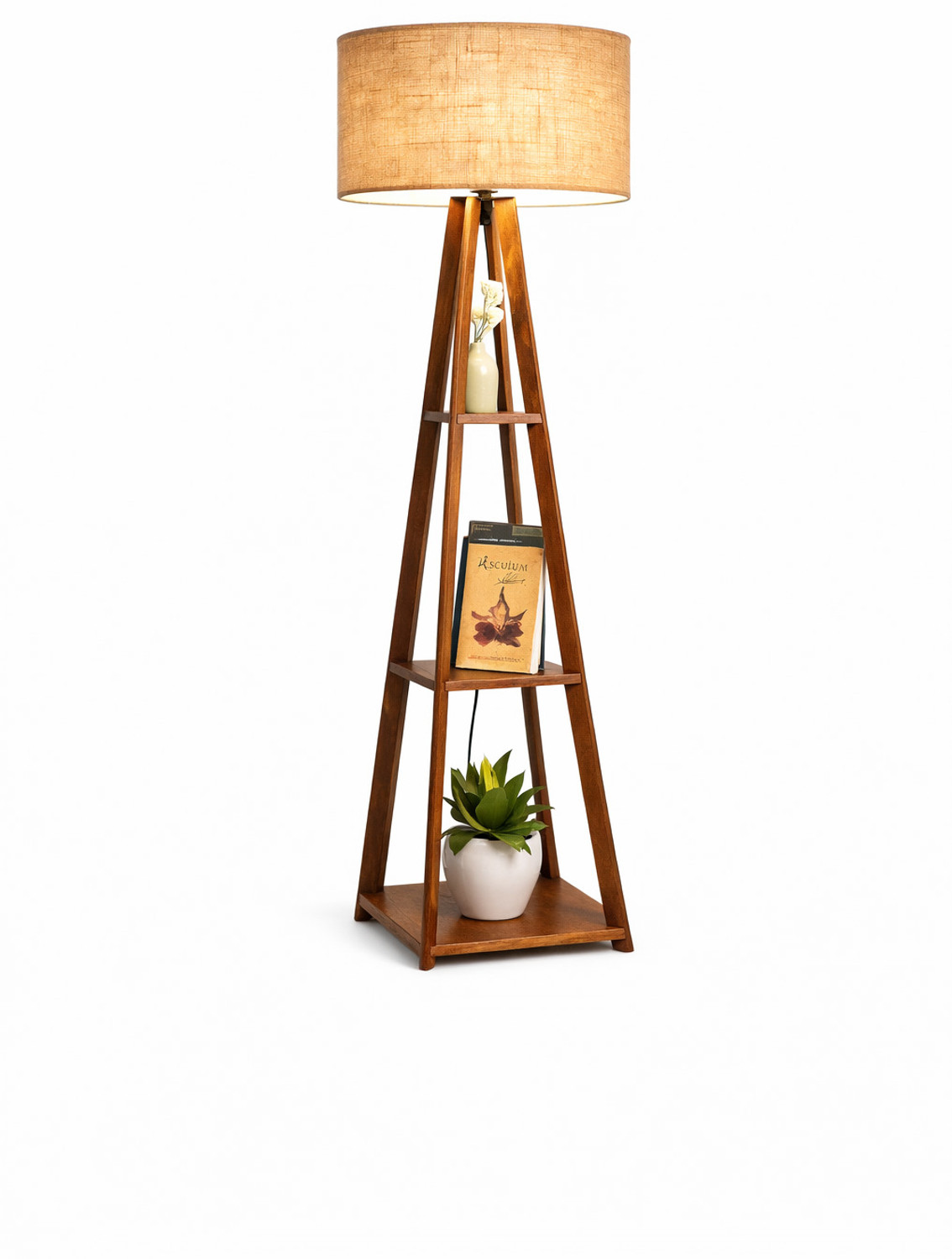 Image of Rustic accord Column Floor Lamp