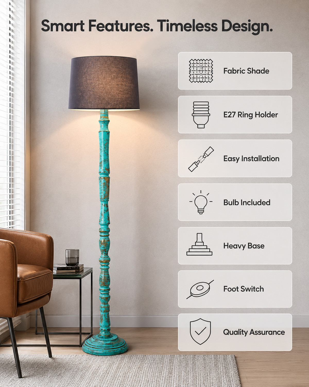Image of Homesake Candelabra Floor Lamp