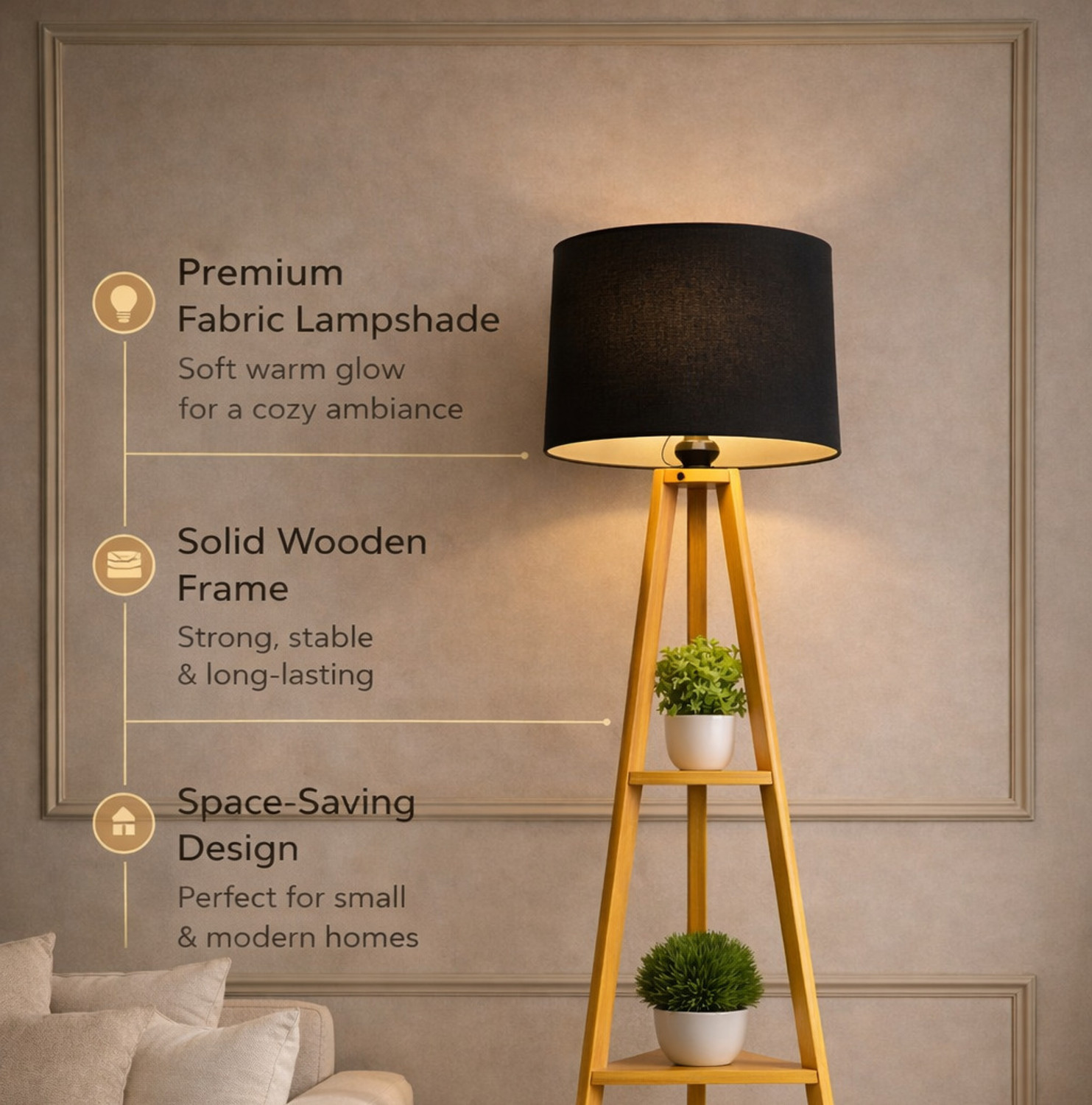 Image of Hopdezyo Tripod Floor lamp