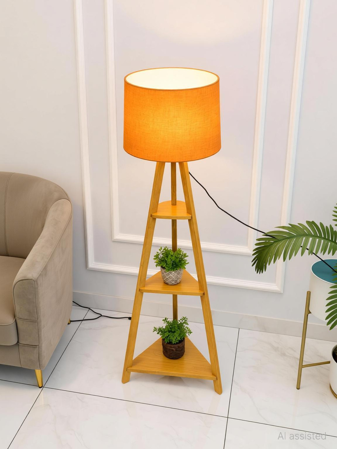 Image of R Handicraft Column Floor Lamp