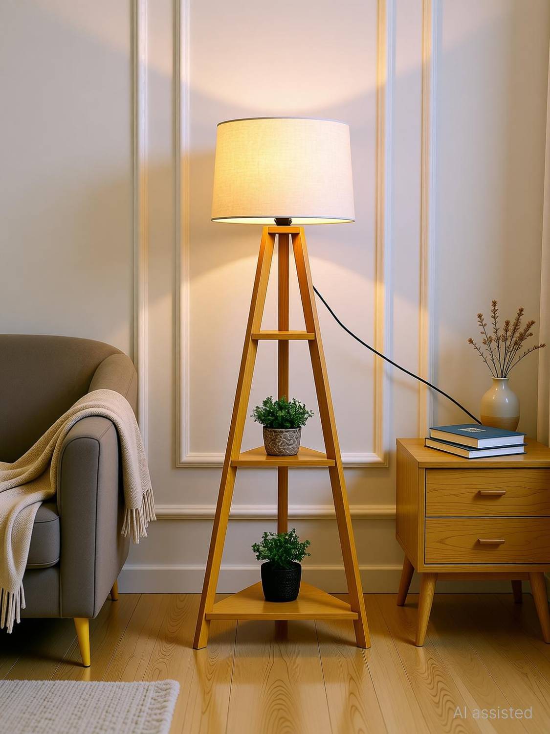 FEIXE Tripod Floor Lamp - Image 1