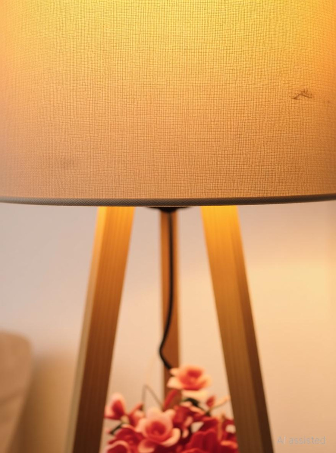 Image of Vintage Crafts Tripod Floor lamp