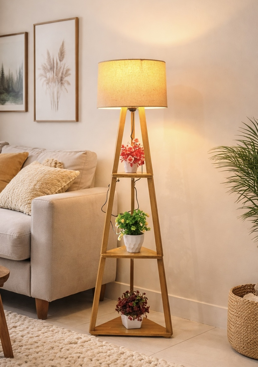 Image of Vintage Crafts Tripod Floor lamp