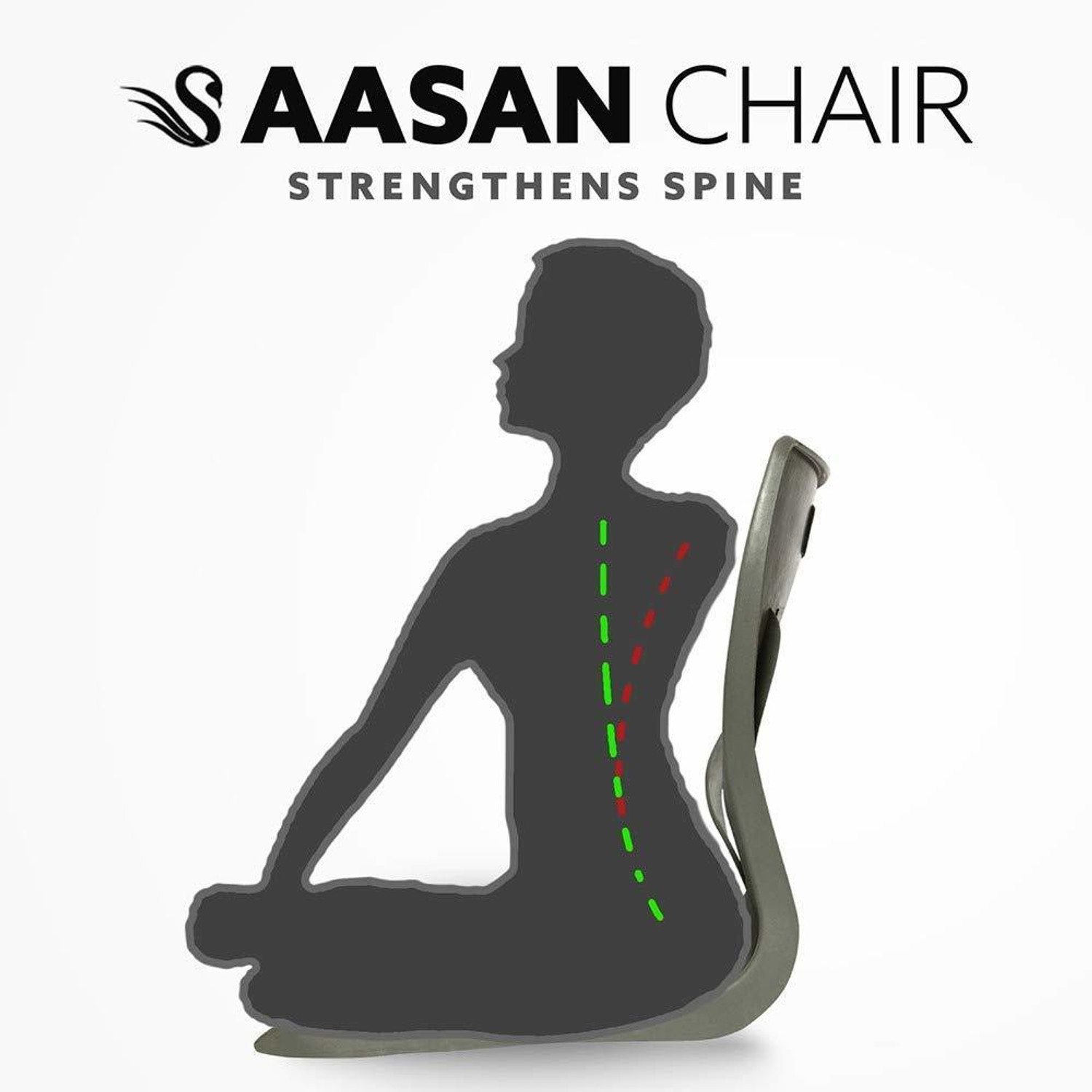 Image of Unicus Inventors Yoga Meditation Backache Healer Plastic Chair, Saffron Chair -Pack of 1 Saffron Yoga Chair