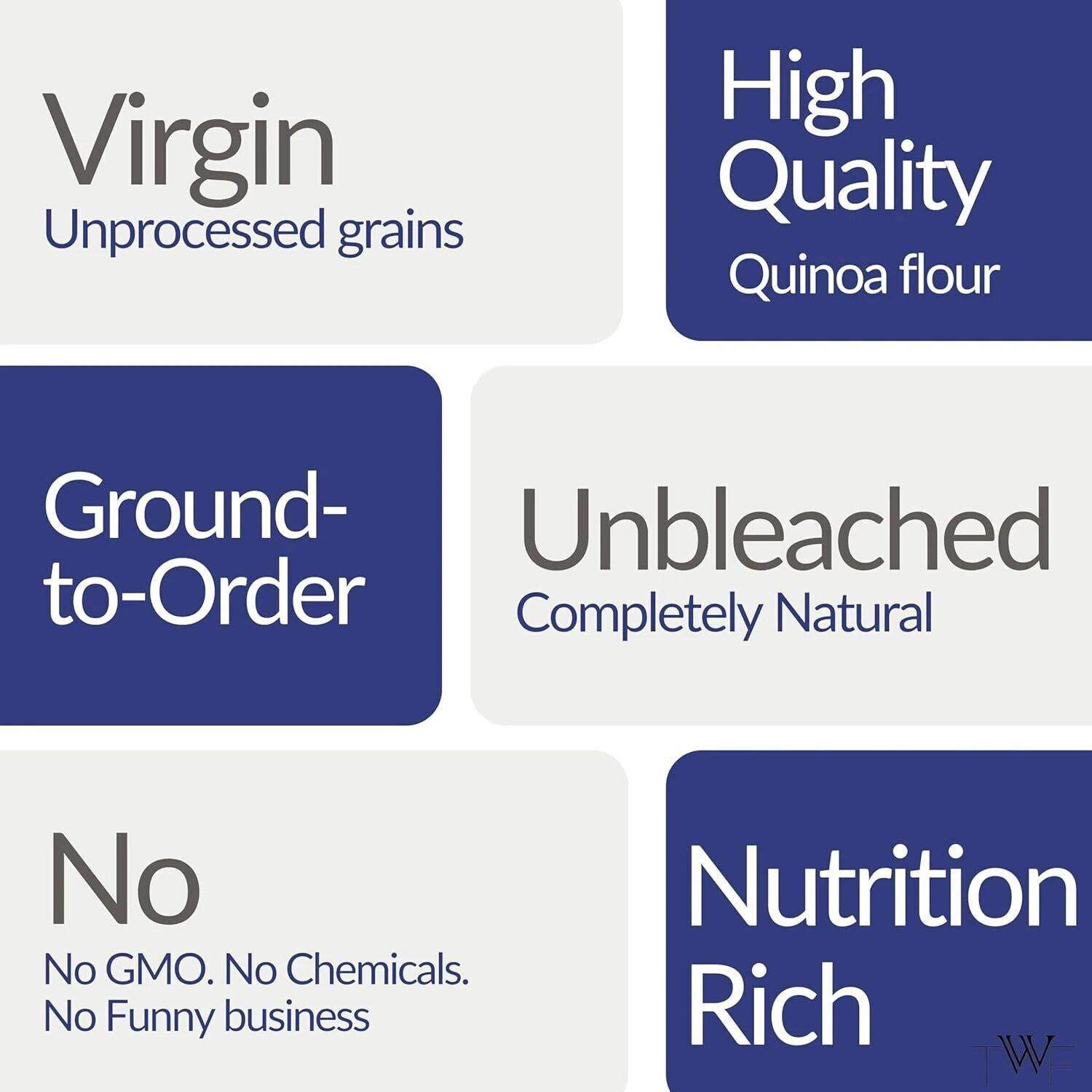 Image of TWF Virgin Quinoa Flour | High Protein | Ideal for Rotis & Baking|Weight Management
