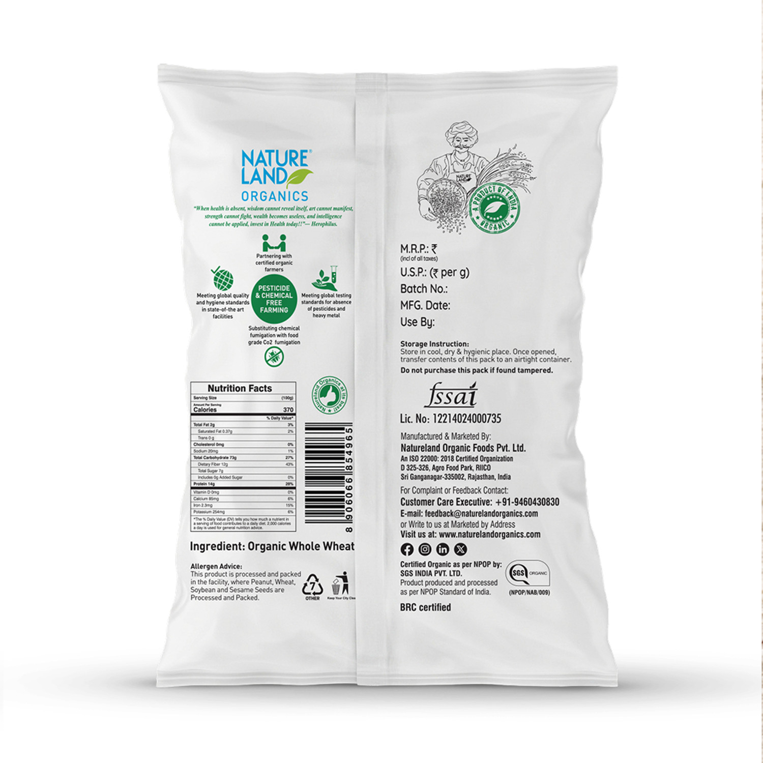 Image of Natureland Organics Wheat Flour