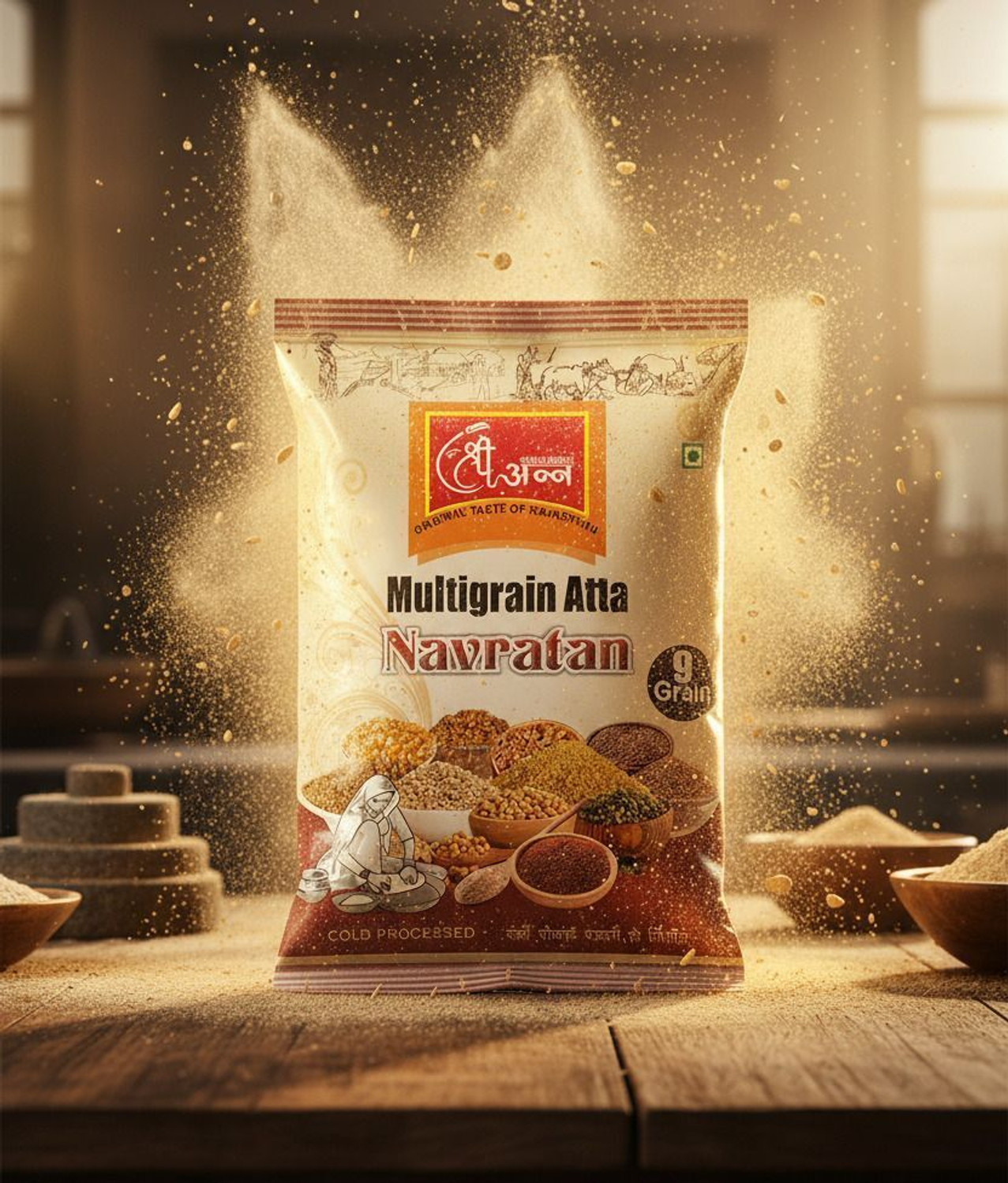 Image of RajasthanishreeAnn Navratna Multigrain atta