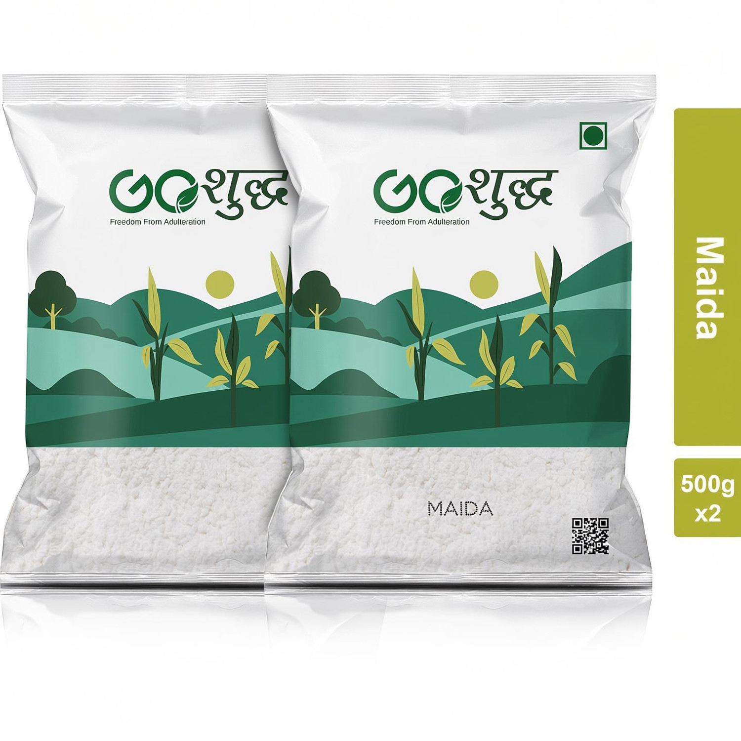 Image of Goshudh Maida 500g Each (Pack of 2)- 1000g