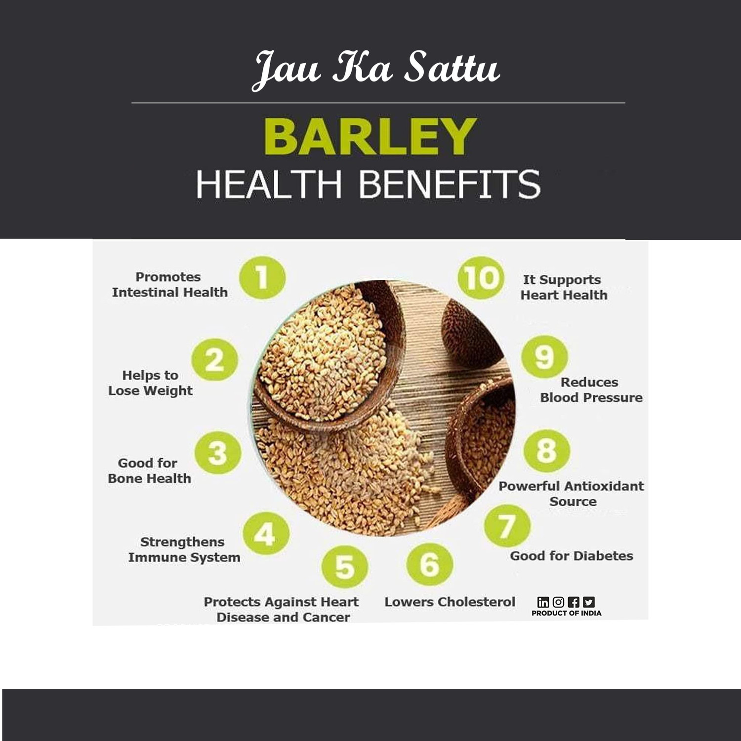 Image of 90's MILL Sattu Jau Ka Sattu | Barley Sattu Organic Sattu Barli Arisi