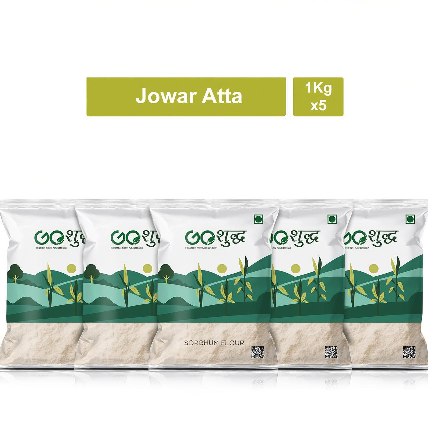 Image of Goshudh Premium Quality Jowar Atta (Sorghum Flour)-1Kg