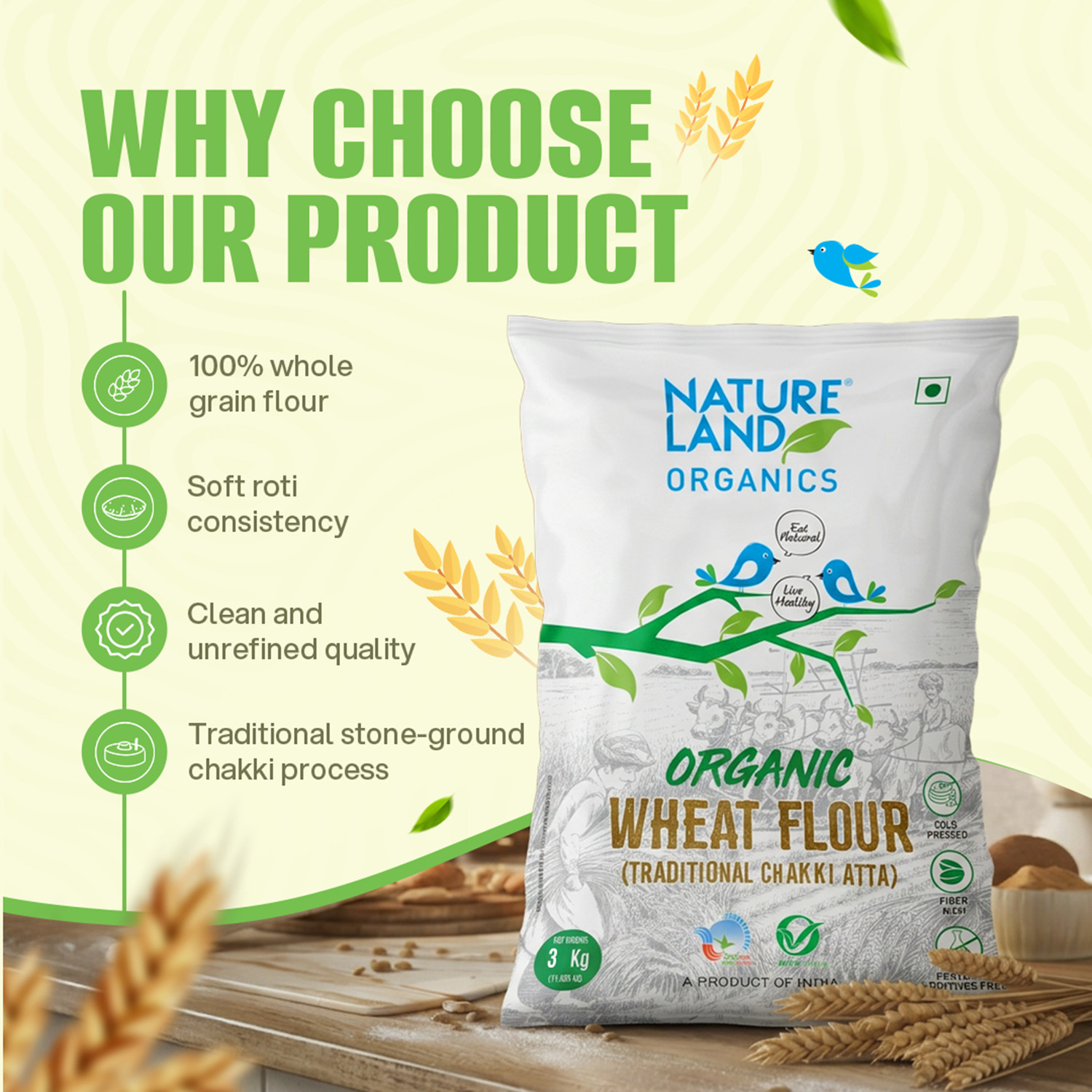 Image of Natureland Organics Wheat Flour