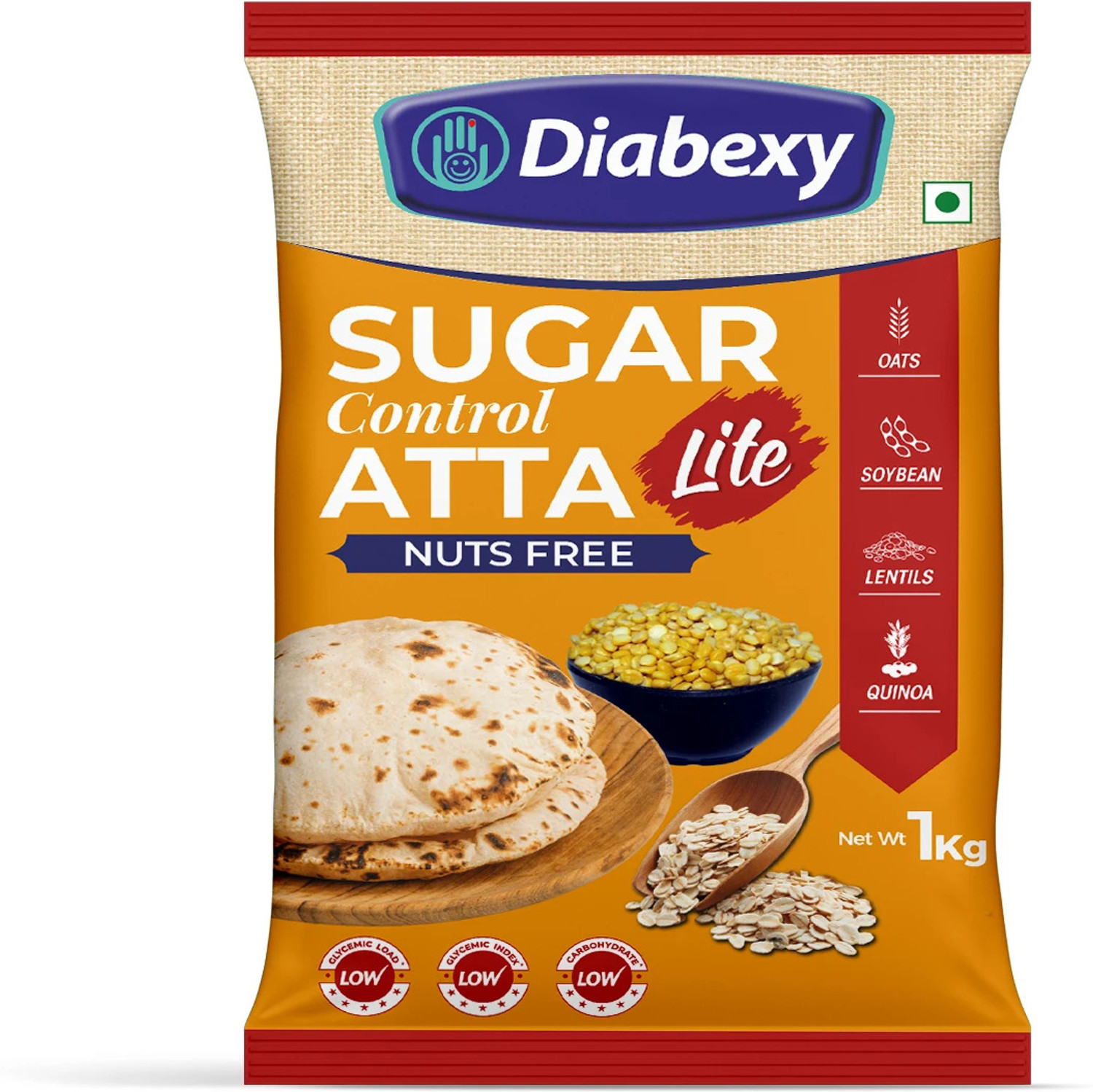 Image of Diabexy Sugar Control Atta LITE Nuts Free - 1KG