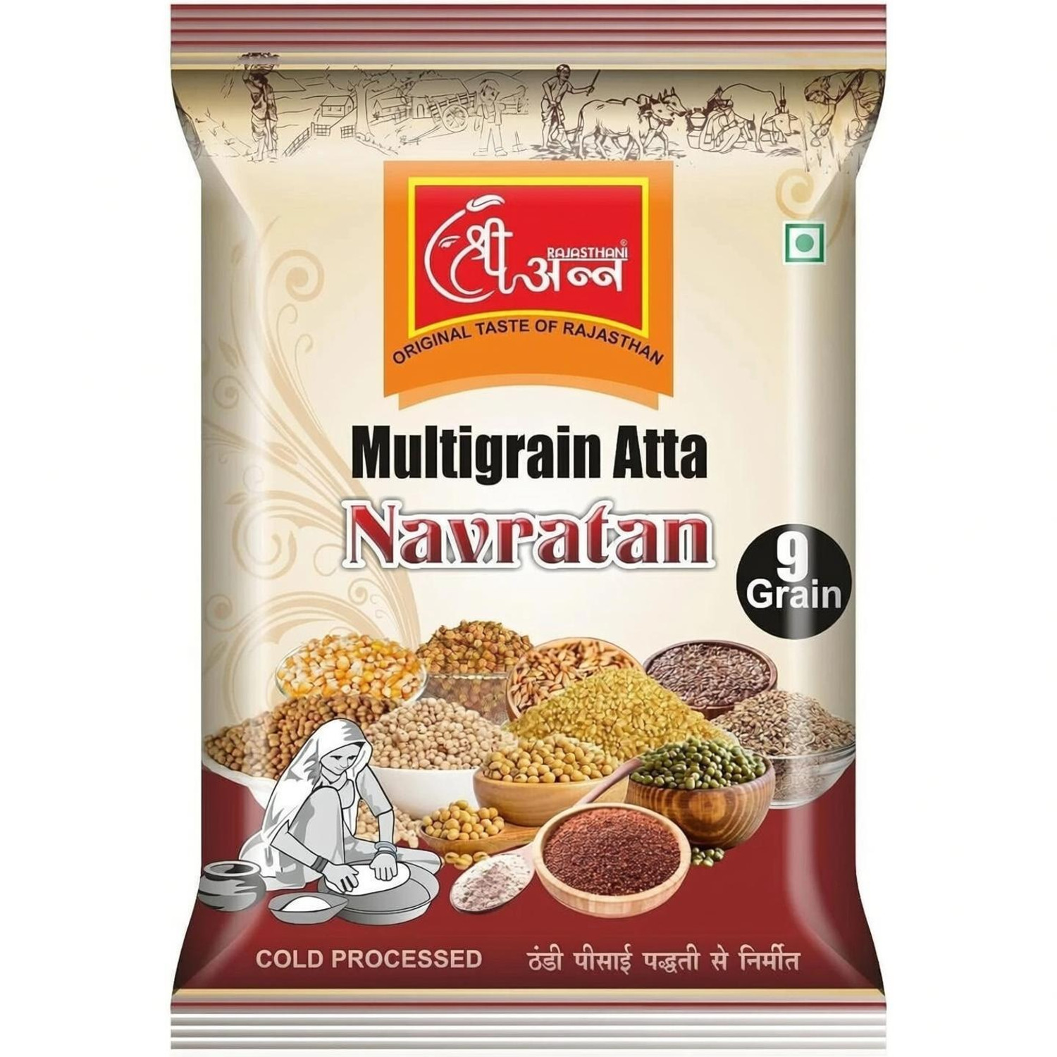 Image of RajasthanishreeAnn Navratna Multigrain atta