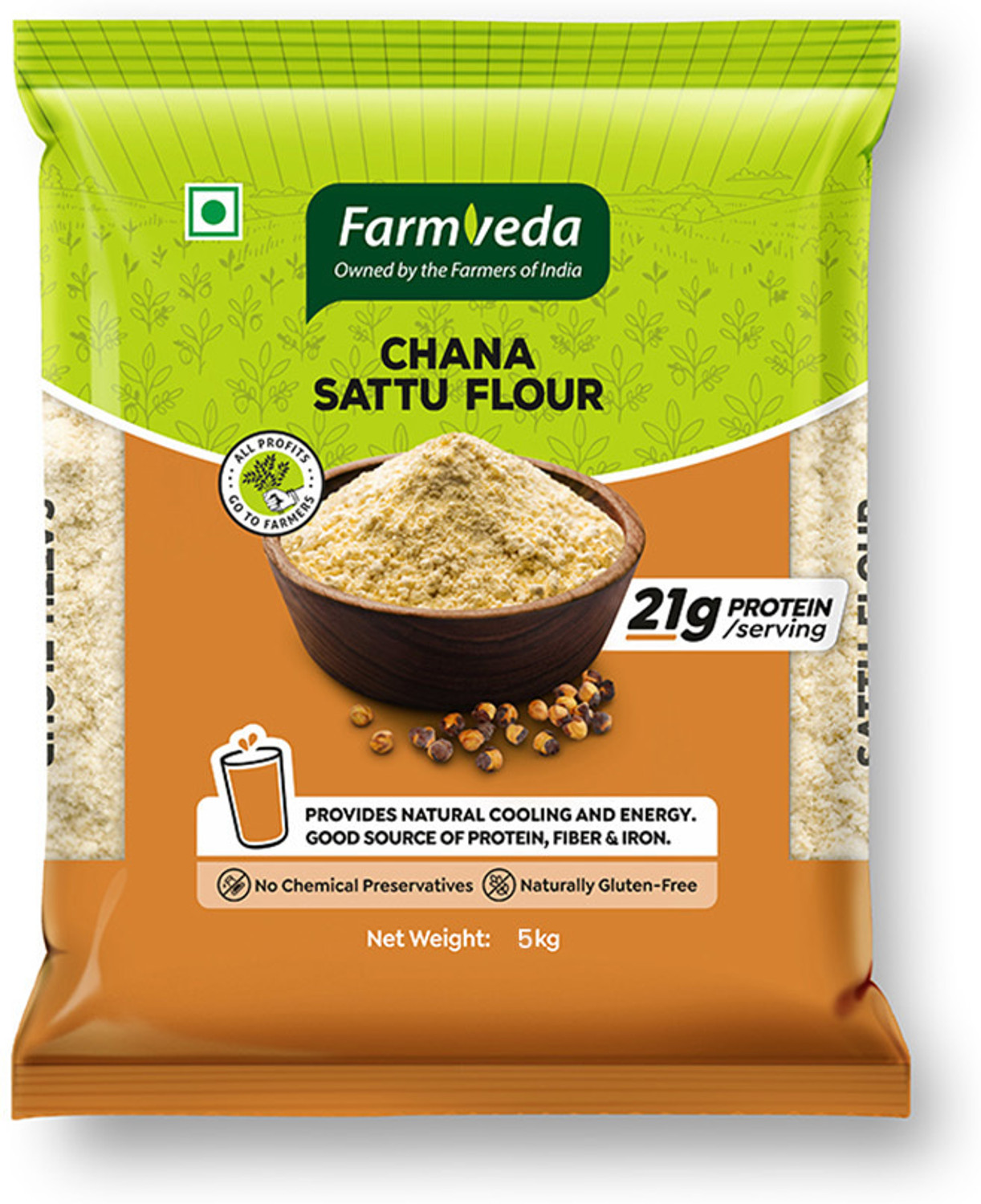 Image of farmveda Channa Sattu Flour