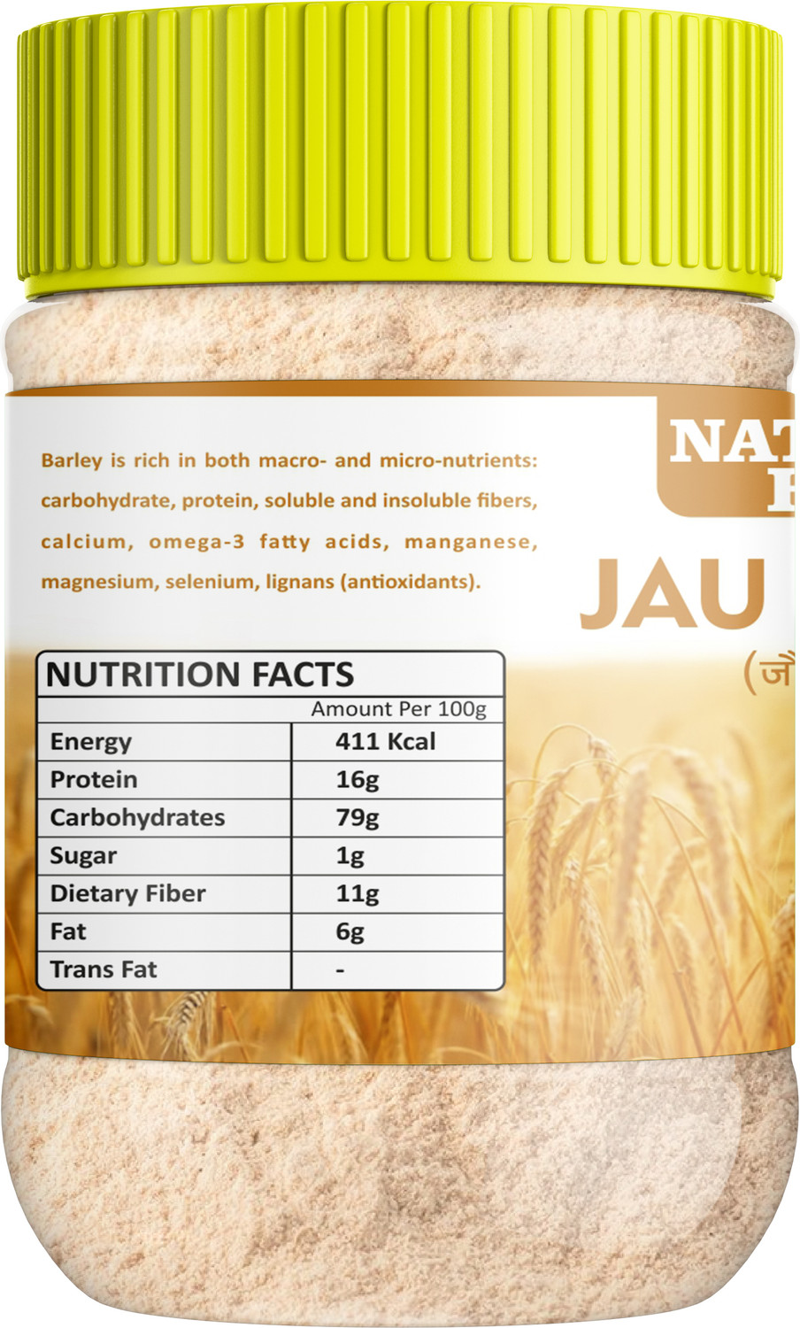 Image of Natural Hub Healthy Barley Sattu | Jau ka Sattu | Rich in fiber & Protein 490gm