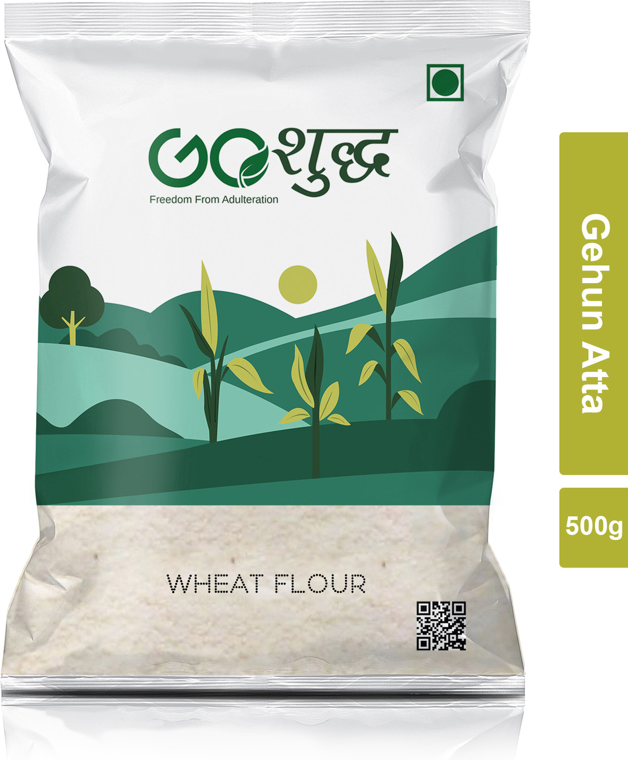 Image of Goshudh Premium Quality Wheat Flour 500 gm Packing