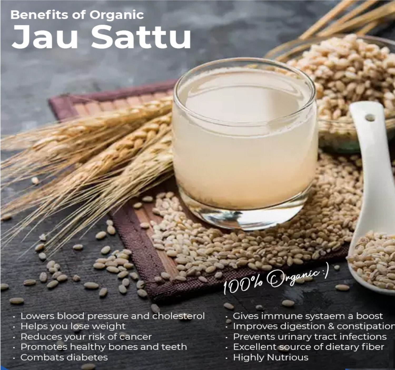 Image of 90's MILL Sattu Jau Ka Sattu | Barley Sattu Organic Sattu Barli Arisi