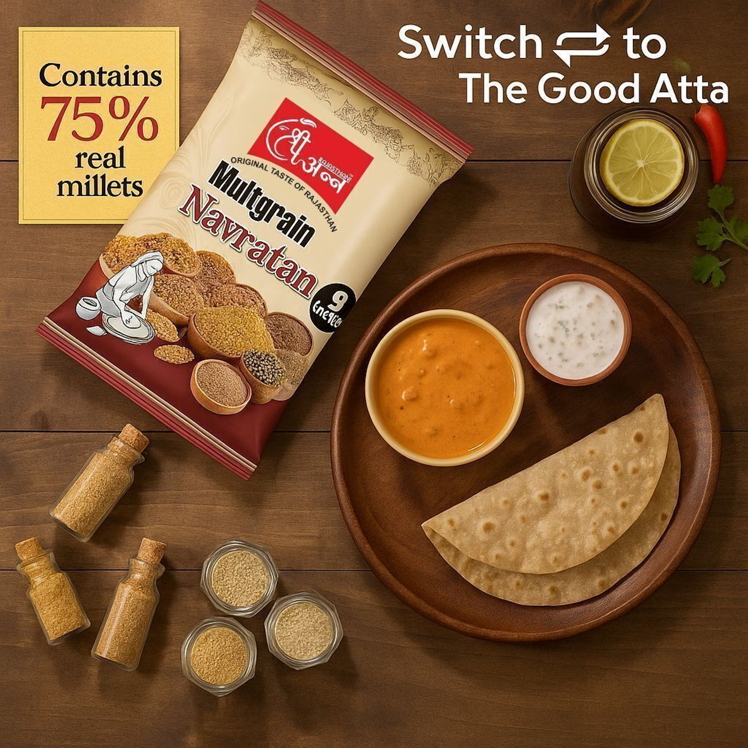 Image of RajasthanishreeAnn Navratna Multigrain atta