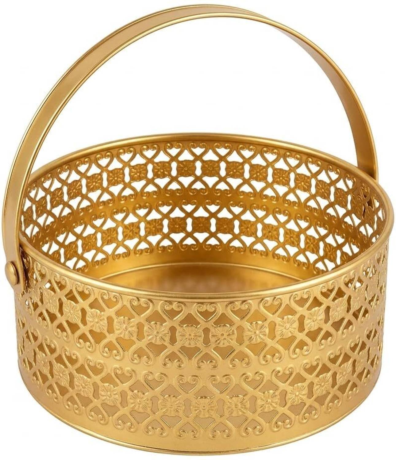 Griplt Golden Brass Pooja Basket - Image 4