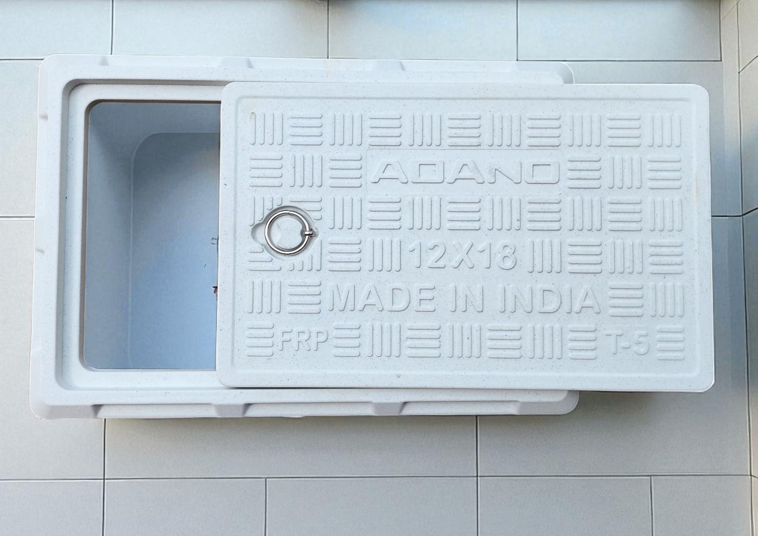 Image of adano HEAVY FRP MANHOLE COVER 12*18 INCH Flush Tank Lid
