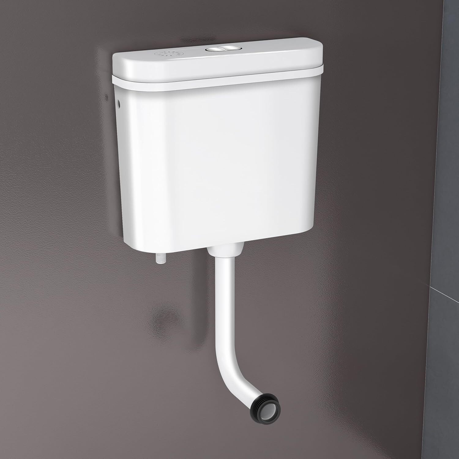 Image of Flipkart SmartBuy Classic White Toilet Flush Tank 10L Dual Flush Cistern Durable Polypropylene | Dual Flush Tank
