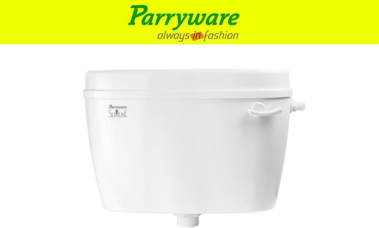 Image of Parryware Uno Flush Cistern for Bathroom | Space Saving Slim Tank set of 1 pic 107 Single Flush Tank (White 8 L)