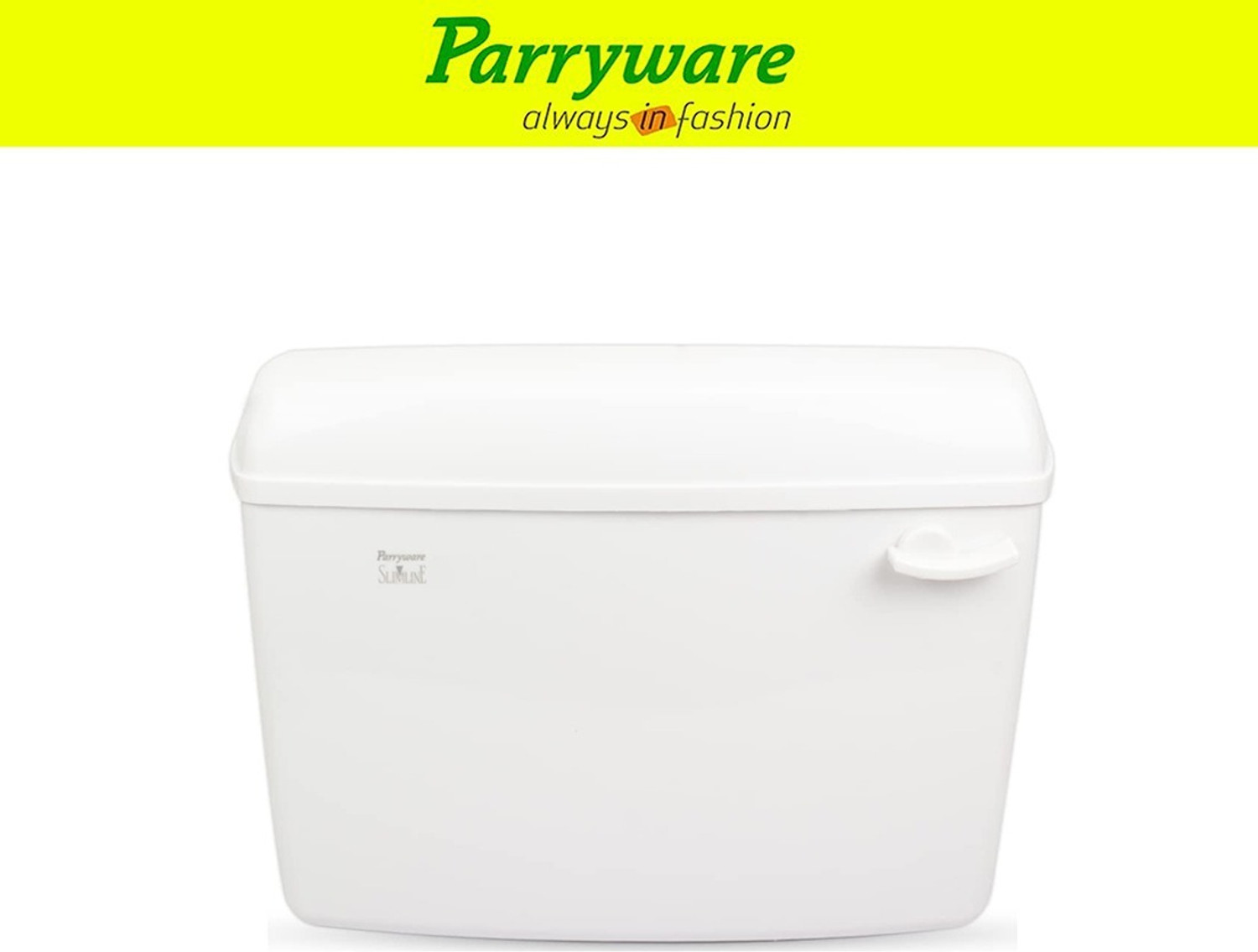Image of Parryware Standard Tip Top Polypropylene Cistern set of 1 pic 320 Side Handle Flush Tank