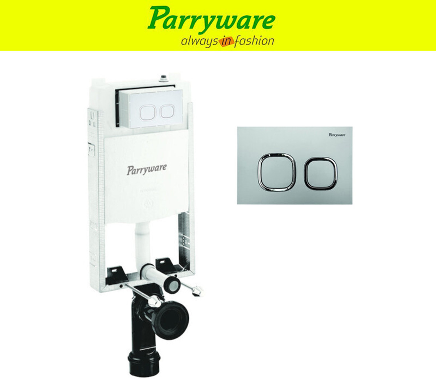 Image of Parryware Half Frame Concealed Cistern with upper part 061 Dual Flush Tank