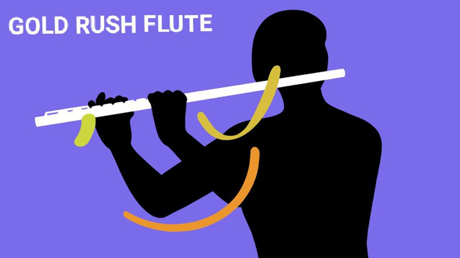 Image of Gold Rush C Sharp Middle Professional Scale Right Hand Flute (Bansuri) 18.5 inch Bamboo Flute