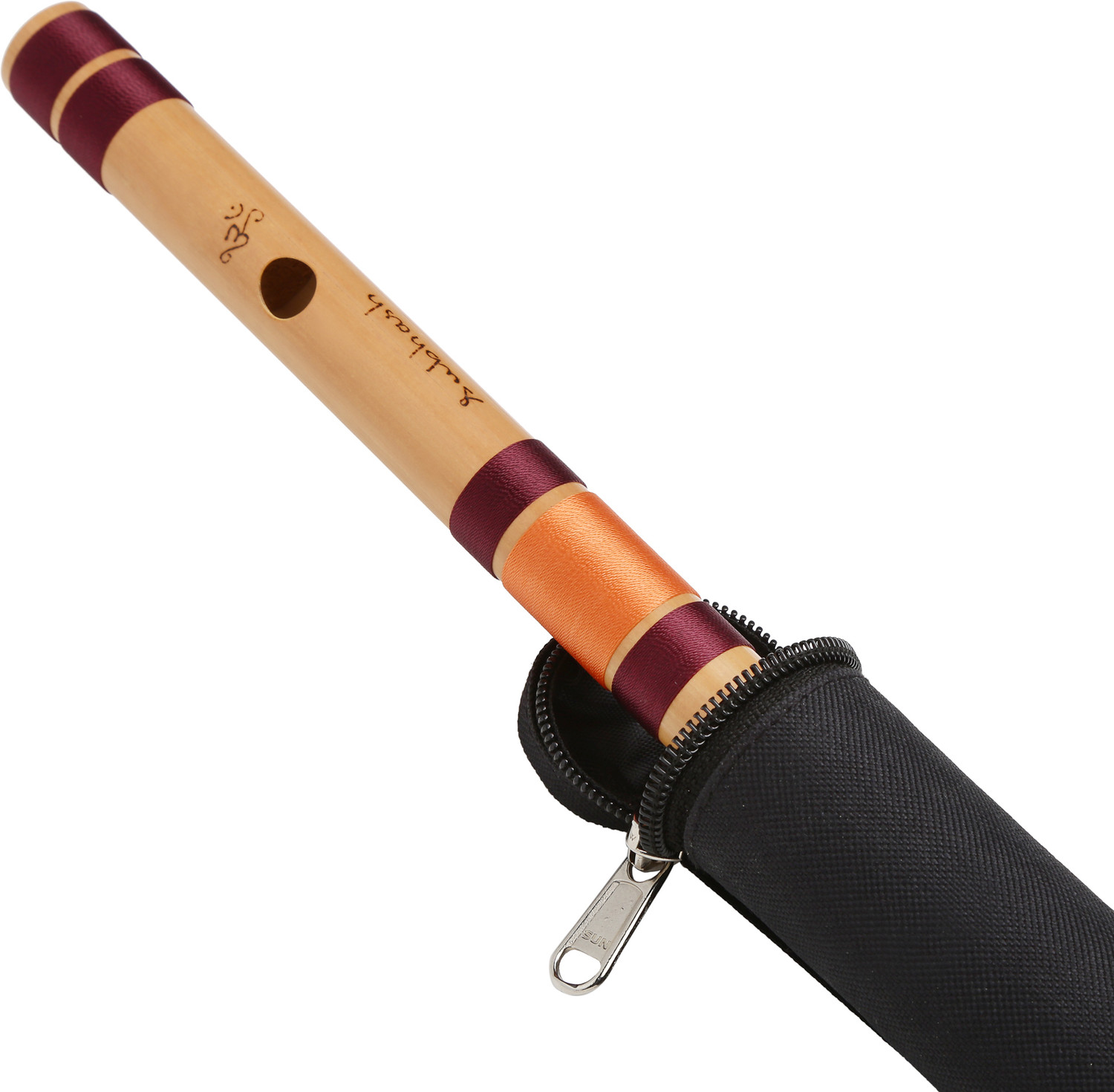 Image of Punam Flutes B Natural Base Premium Bansuri (Right Hand) 20.4 inches Bamboo Flute
