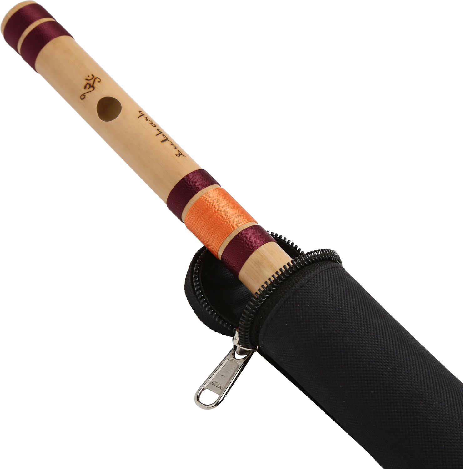 Image of Punam Flutes F Sharp Medium Premium Bansuri (Right Hand) 13.7 inches Bamboo Flute