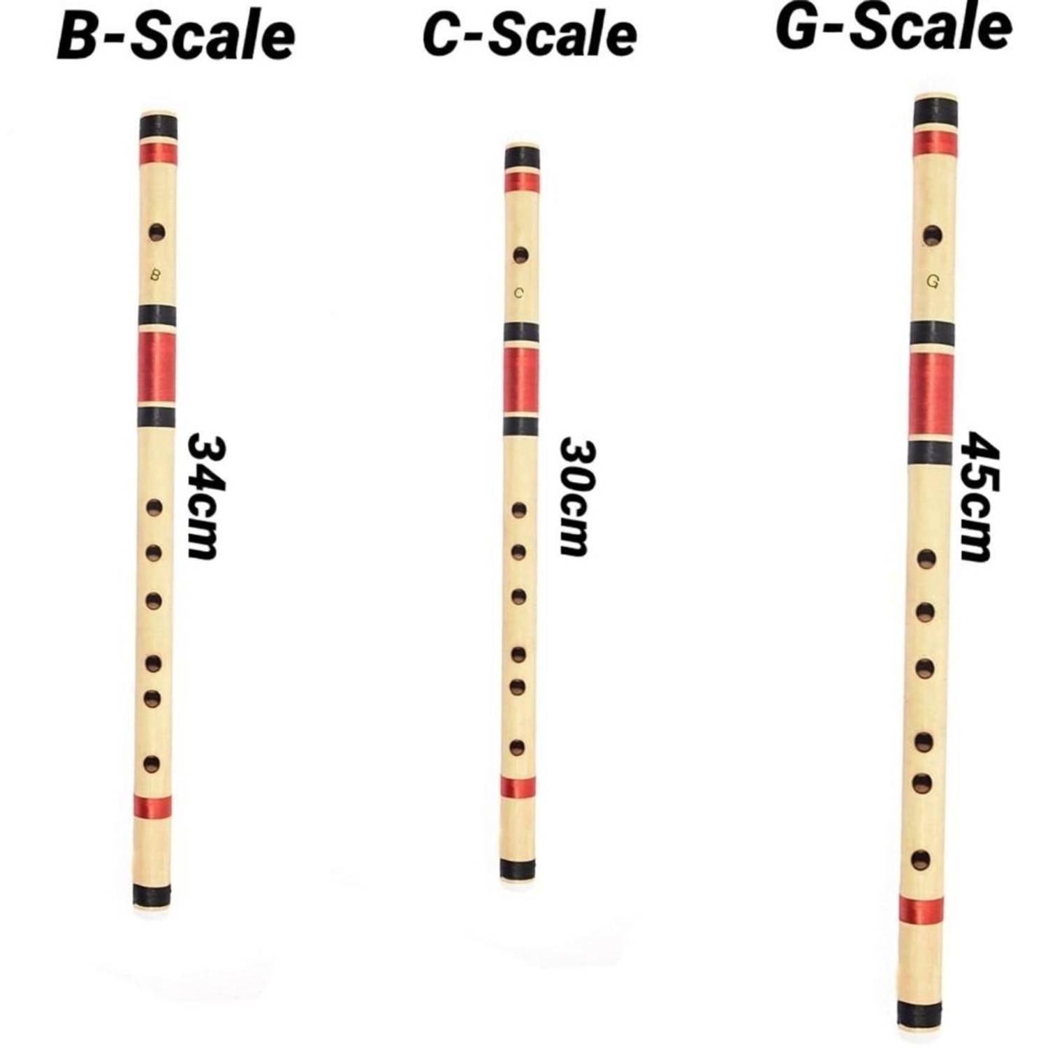 Blue Panther B-Scale, C-Scale, G-Scale Bamboo Flute