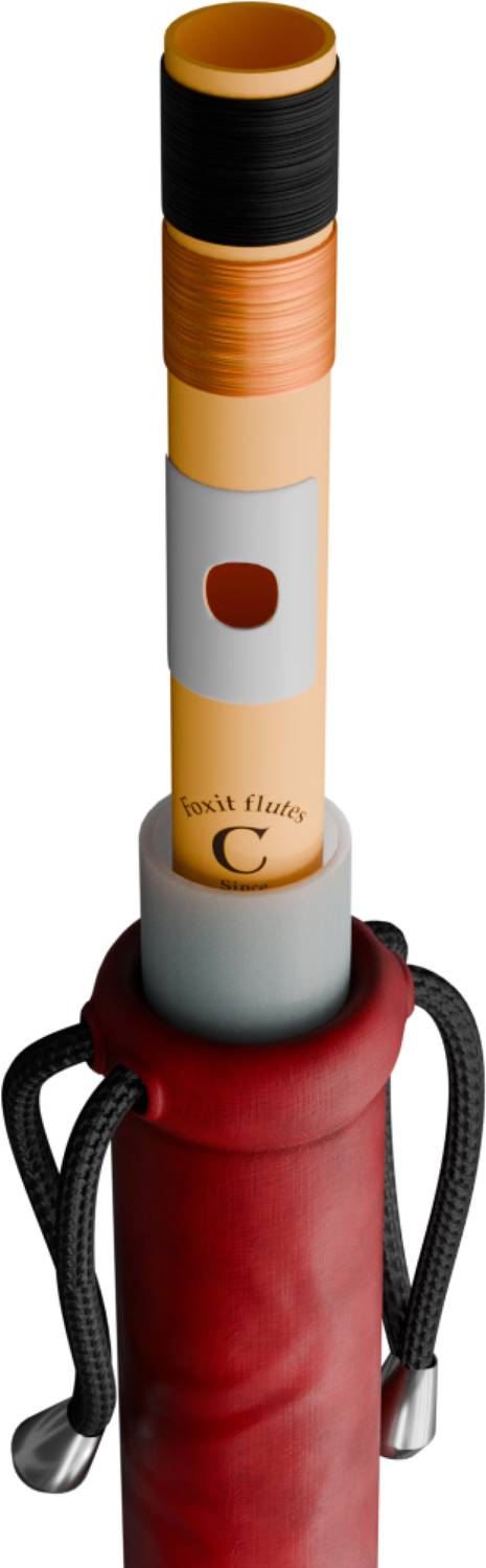 Foxit C Natural 7 Hole Bansuri 19 inch Fiber Flute - Image 5