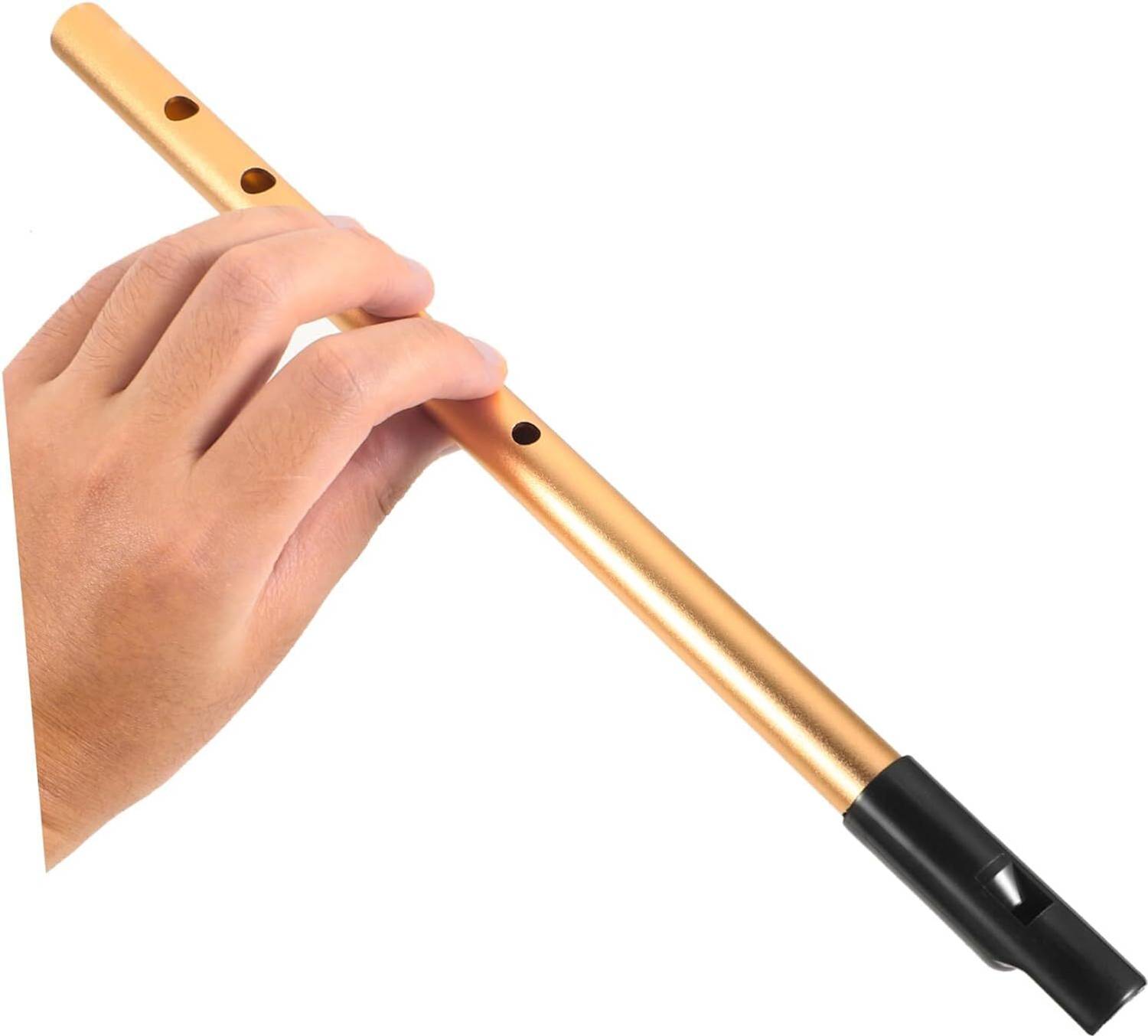 amiciSound Mini Clarinet for Beginners- C/D Key Irish Whistle Tin Penny Flute with 6 Holes Aluminum Flute