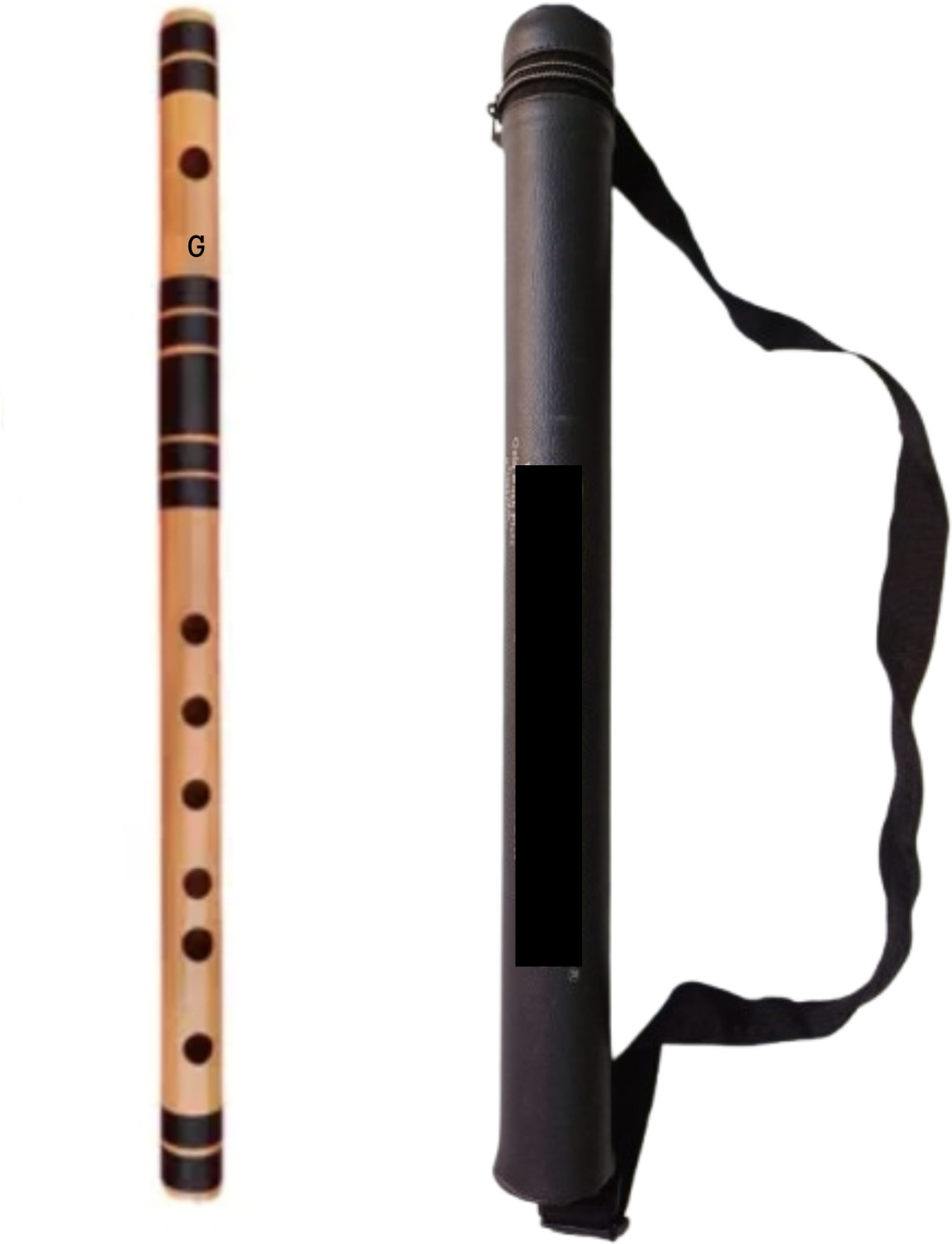 Image of Sample G SCALE MIDDLE FLUTE 17 INCH SIZE 6 HOLES BANSURI FOR BEGINNERS Bamboo Flute