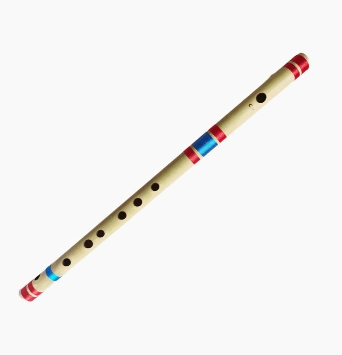 Image of Gold Rush C Natural Medium Scale Professional Right Hand Size Flute (Bansuri) 19.5 Inch Bamboo Flute